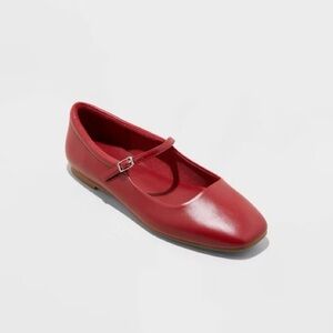 Wild Fable Elsa Red Maryjane Flats with Memory Foam.